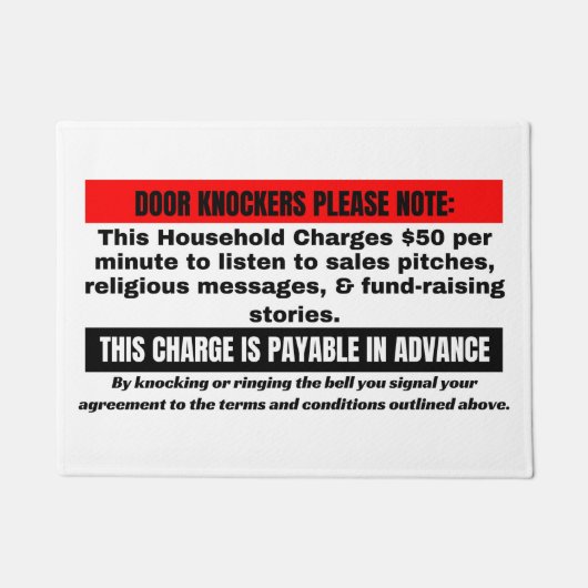 Paillasson Amusant pas de blâmer le chat à la porte (Devant)