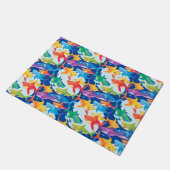 Paillasson Amusante fête de ballon d'anniversaire de requin a (Incliné)