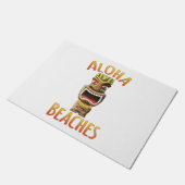 Paillasson Amusante plage d'Aloha à Hawaï Tiki (Incliné)