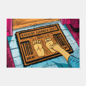 Paillasson Amuse Barcode Design Funny Barcode Pieds (Devant)