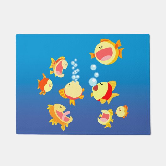 Paillasson Amusement dans le Fish Tank (poisson caricature) P (Devant)