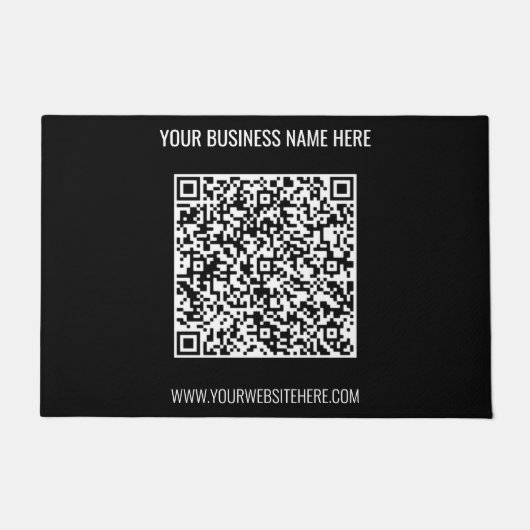 Paillasson Analyse du code QR et format de texte personnalisé (Devant)