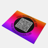 Paillasson Analyse du code QR et format de texte personnalisé (Incliné)