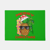 Paillasson Ananas de Père Noël de Joyeux Noël (Devant)