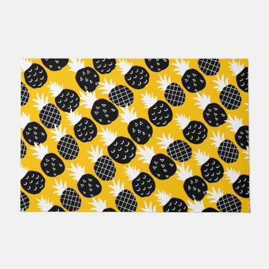 Paillasson Ananas noir (Devant)