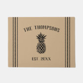 Paillasson Ananas Personnalisé Tan Rustique (Devant)