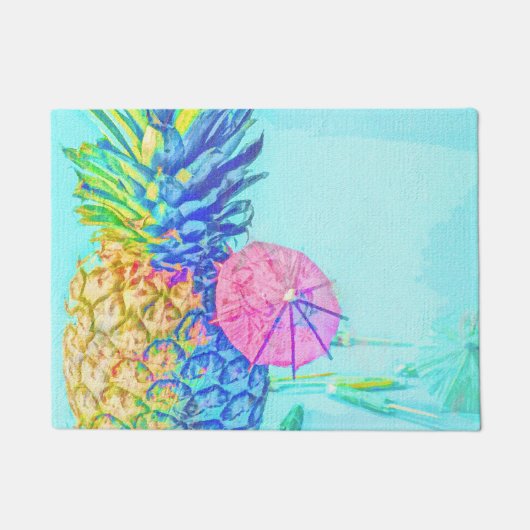Paillasson Ananas Tropical (Devant)