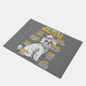 Paillasson anatomie d'un amoureux des chiens maltais (Incliné)