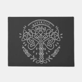 Paillasson Ancien Viking Celtic Knotwork - Arbre de vie (Devant)