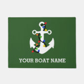 Paillasson Ancre avec lumières de Noël Nautique (Devant)