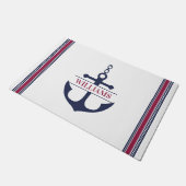 Paillasson Ancre Monogramme Nautique (Incliné)