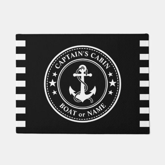 Paillasson Ancre nautique Nom du bateau Cabine du capitaine N (Devant)