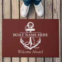 Ancre Nautique Personnalisée Bienvenue à bord