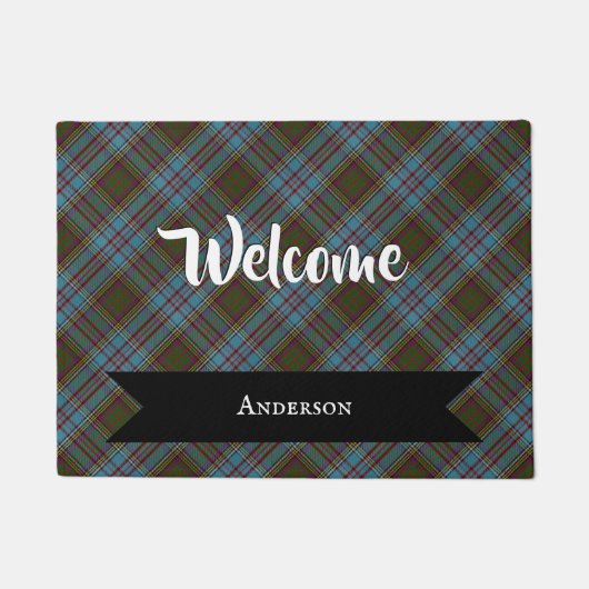 Paillasson Anderson Clan Tartan Plaid Motif Scottish (Devant)