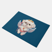 Paillasson Angel Maltese Chiot, Maltes amoureux de les chiens (Incliné)