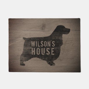 Paillasson Anglais Cocker Spaniel Dog Silhouette Personnalis