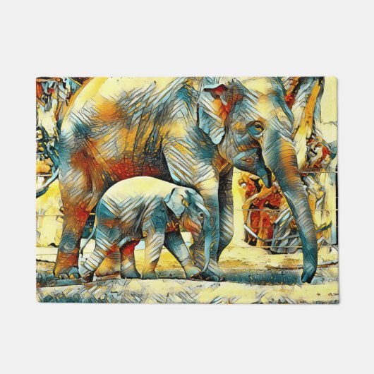 Paillasson AnimalArt_Elephant_002 (Devant)