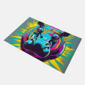 Paillasson Animau hippo vibrant (Incliné)