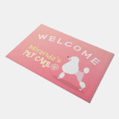 Paillasson Animaux de compagnie assis adorable Cartoon chien  (Incliné)