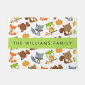 Paillasson Animaux de forêt, Animaux de forêt, Votre nom (Devant)