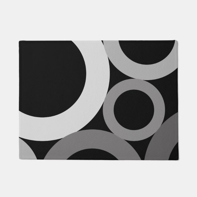 Paillasson Anneaux modernes du milieu du siècle (Devant)