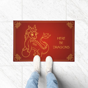 Paillasson Année du dragon 2024 Zodiac chinois