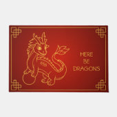 Paillasson Année du dragon 2024 Zodiac chinois (Devant)