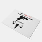 Paillasson Anti-avortement Réglementer Les Armes À Feu Art Wo (Incliné)