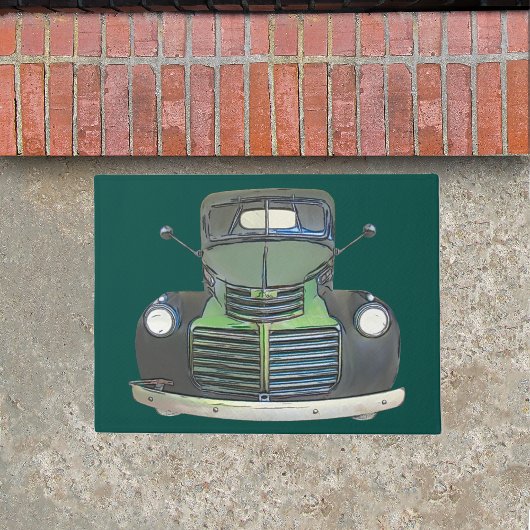 Paillasson Antique 1947 Truck Croquis Porte Mat Rug