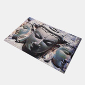 Paillasson Antique Asie Pierre visage Statue Photo Bold Graph (Incliné)