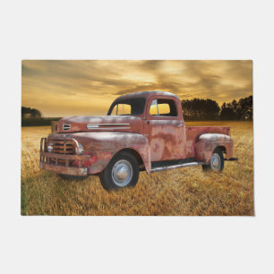 Paillasson Antique Ferme de camions Red