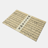 Paillasson Antique Sheet Music Welcome Mat (Incliné)