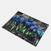 Paillasson Aqua Blue Crocus Blooms (Incliné)