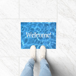 Paillasson Aqua Blue Piscine Photo d'eau