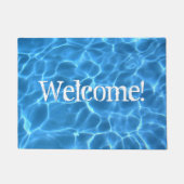 Paillasson Aqua Blue Piscine Photo d'eau (Devant)