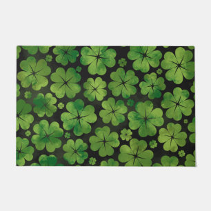 Paillasson Aquarelle à quatre feuilles de Motif Shamrock Luc