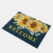 Paillasson Aquarelle bleue Sunflower Accueil (Incliné)