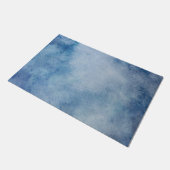 Paillasson Aquarelle bleue Texture (Incliné)