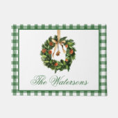 Paillasson Aquarelle Boho Orange Slice Wreath Noël (Devant)