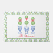 Paillasson Aquarelle Chinoiserie Christmas Bow Topift Cadeau (Devant)