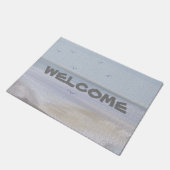 Paillasson Aquarelle de plage de rivage côtière mat de bienve (Incliné)