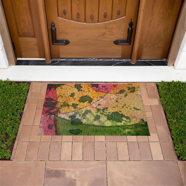 Paillasson Aquarelle Et Encre Expressionnisme Abstrait Art (De plein air)