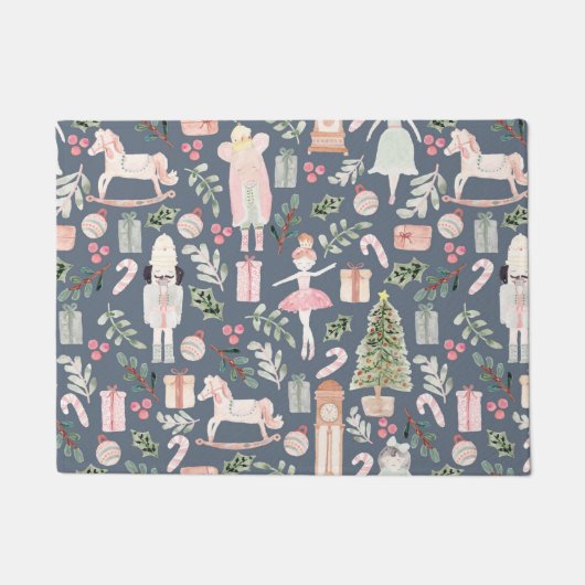 Paillasson Aquarelle moderne Nutcracker (Devant)