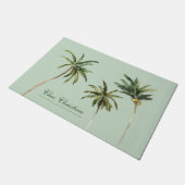 Paillasson Aquarelle Palm Trees Bureau tropical Décor (Incliné)