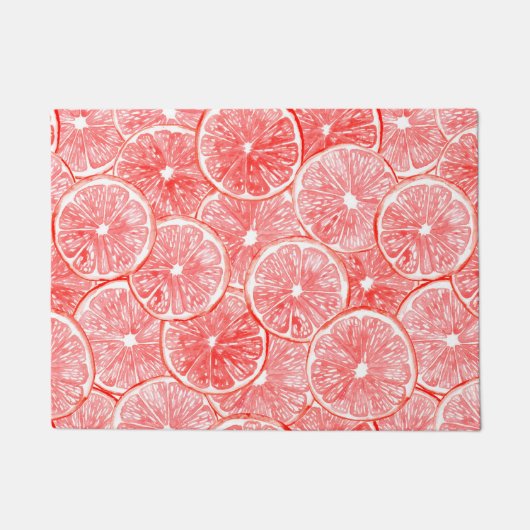 Paillasson Aquarelle pamplemousse motif (Devant)