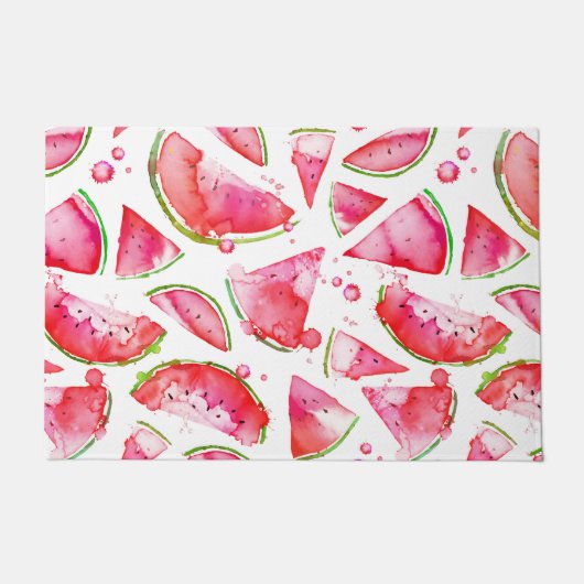 Paillasson Aquarelle pastèque 1 (Devant)