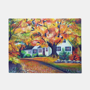 Paillasson Aquarelle Paysage d'automne nord-américain