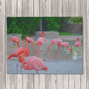 Paillasson Aquarelle rose de Flamants roses de la Floride