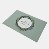 Paillasson Aquarelle tropicale feuillage intérieur fleuri (Incliné)