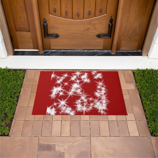 Paillasson Aquarelle verte simple abstrait ajouter le logo te (De plein air)